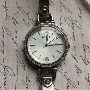Fossil silver watch